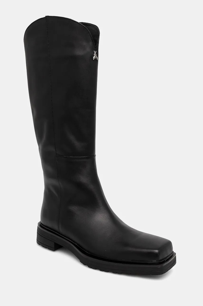 Δερμάτινες μπότες Patrizia Pepe 8Y0096.L078.K103 μαύρο AW24
