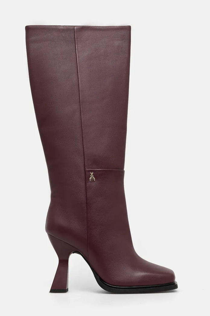 Vysoké čižmy Patrizia Pepe 8Y0100.L048.M496 burgundské AW24