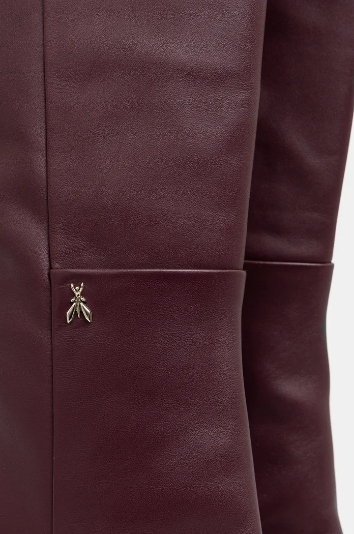 Vysoké čižmy Patrizia Pepe 8Y0100.L048.M496 burgundské