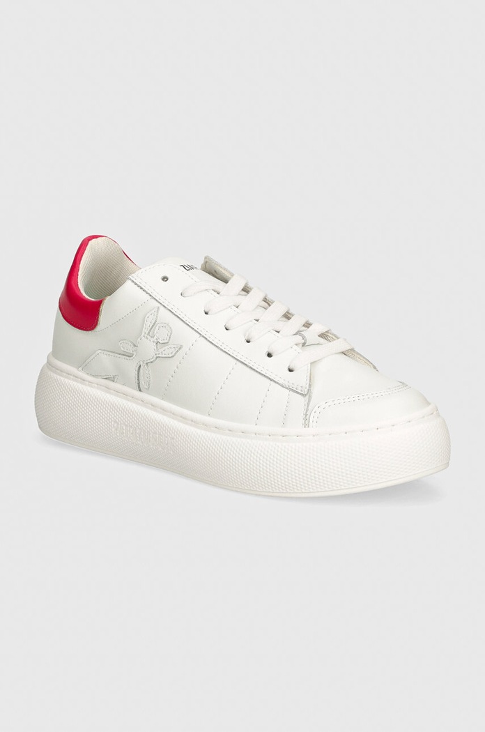 Patrizia Pepe sneakersy imitacja skóry licowej biały 8Z0080.E028.FF06
