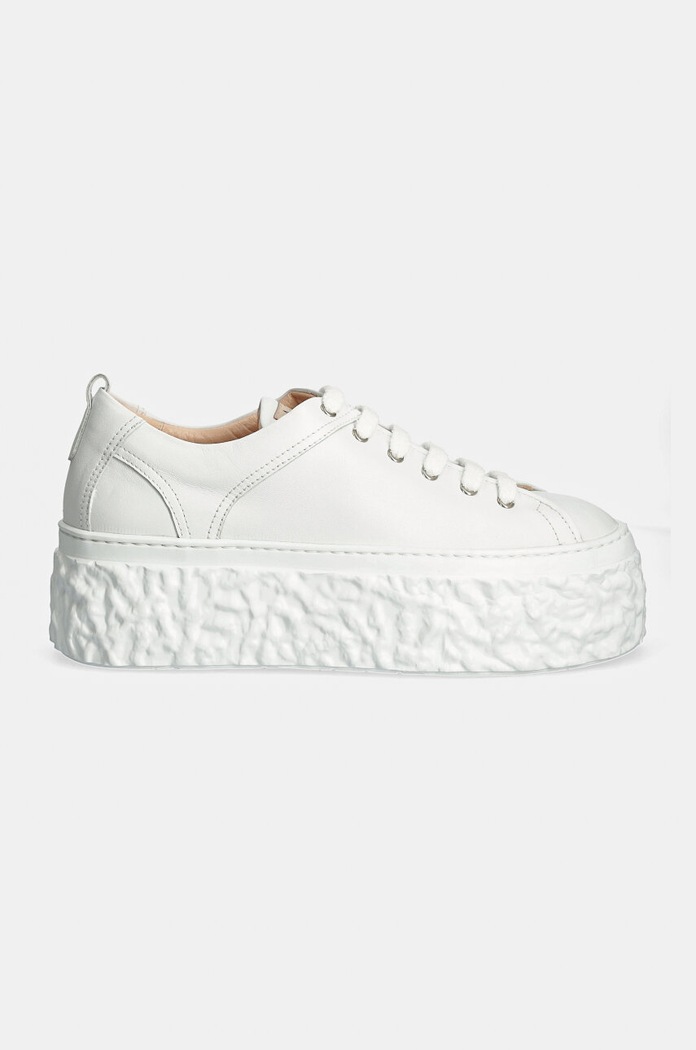 Δερμάτινα sneakers AGL Magma D776001PGKA076A634 λευκό AW24