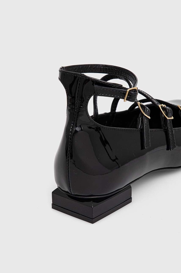 Δερμάτινες μπαλαρίνες AGL Angie L Straps μαύρο D557003PCMOON0000