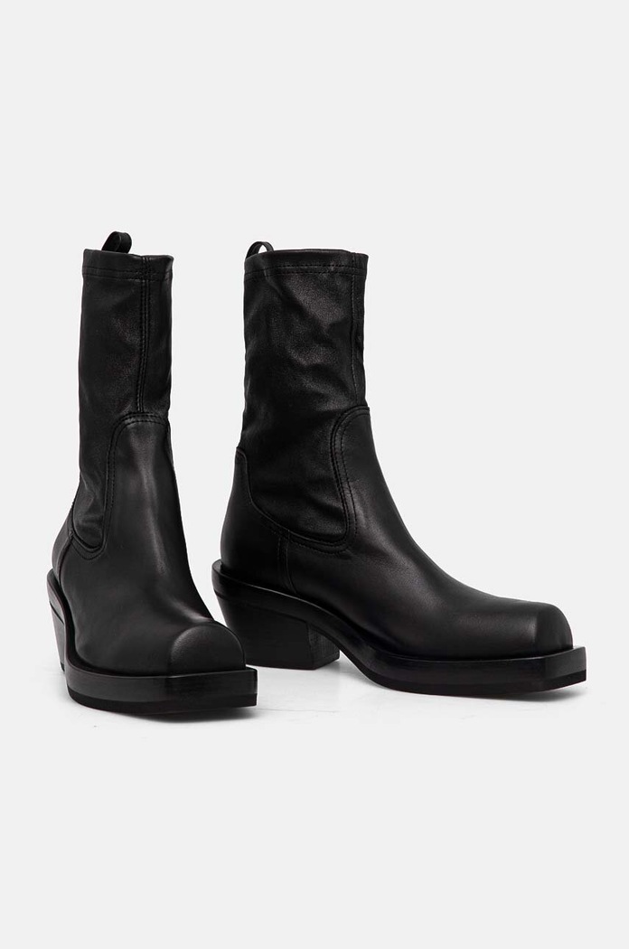 Obuwie AGL botki skórzane Mota D775500PGK06891013 czarny