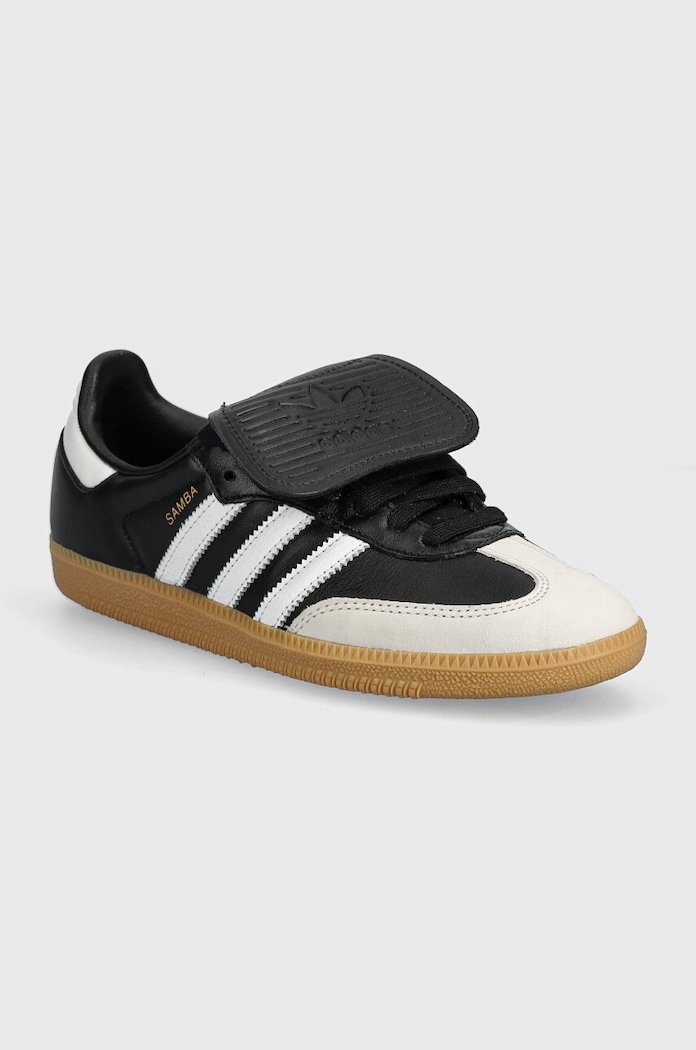 Δερμάτινα αθλητικά παπούτσια adidas Originals Samba LT δέρμα σαμουά μαύρο IG2010