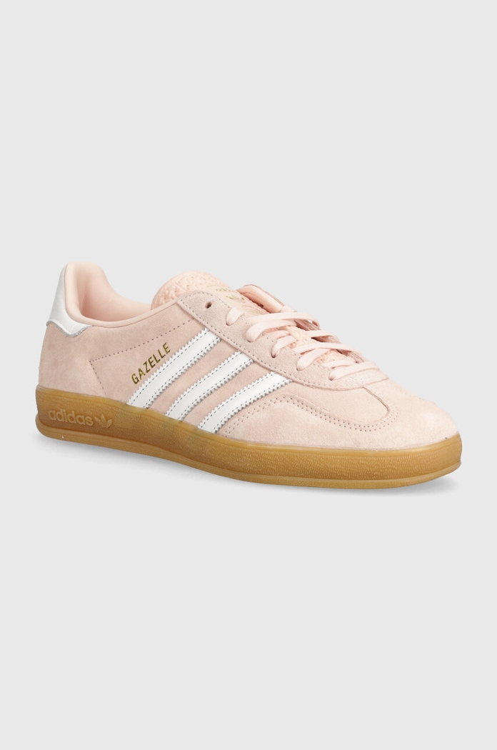 Semišové tenisky adidas Originals Gazelle Indoor semišová koža ružová IH5484