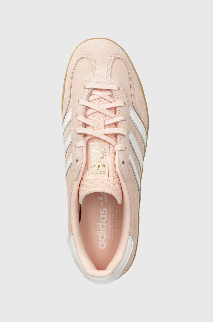 Semišové tenisky adidas Originals Gazelle Indoor ružová IH5484