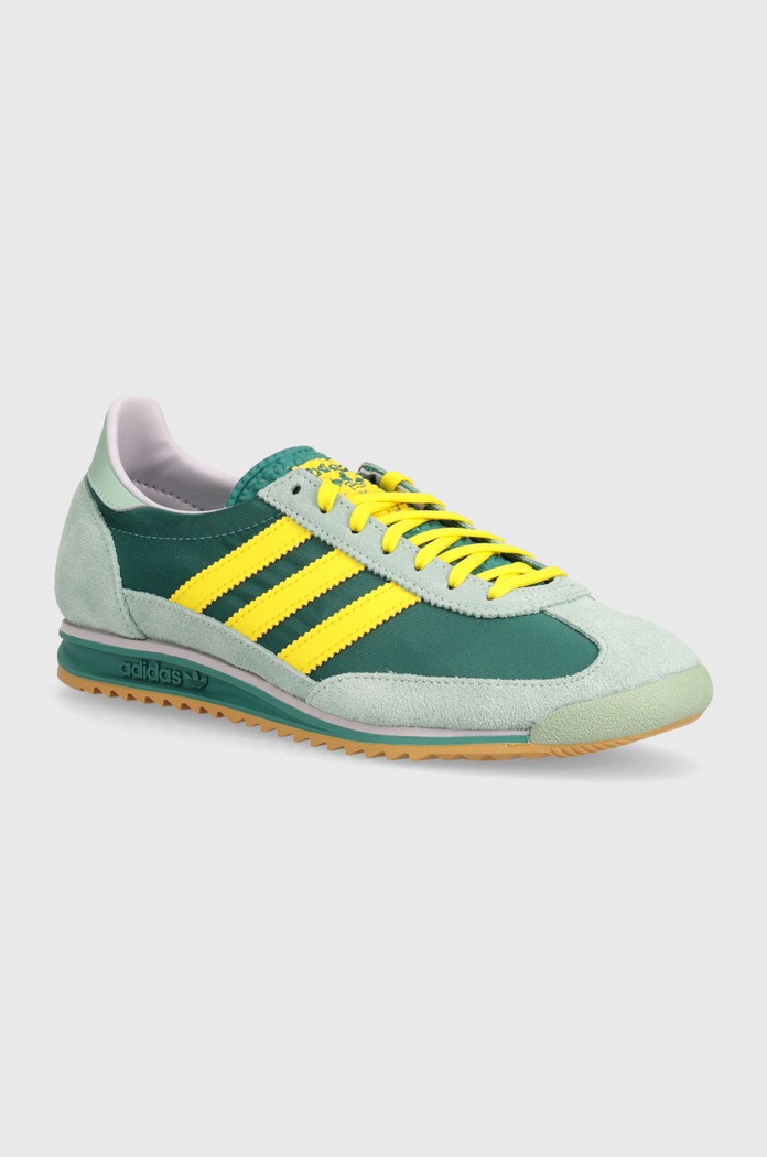 Tenisky adidas Originals SL 72 OG semišová koža zelená JH7391
