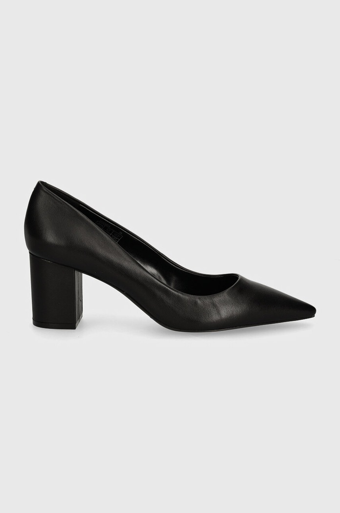 Kožené lodičky HUGO Devany 50524828.001 černá AW24