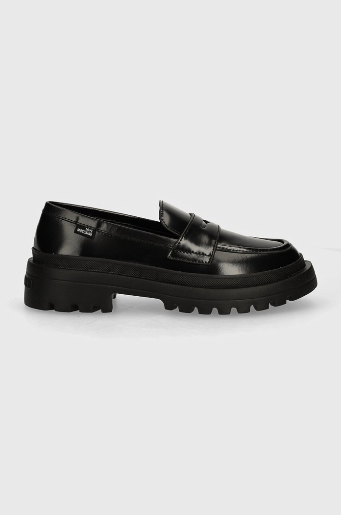 Kožené mokasíny Love Moschino JA10255G1LJD0000 černá AW24