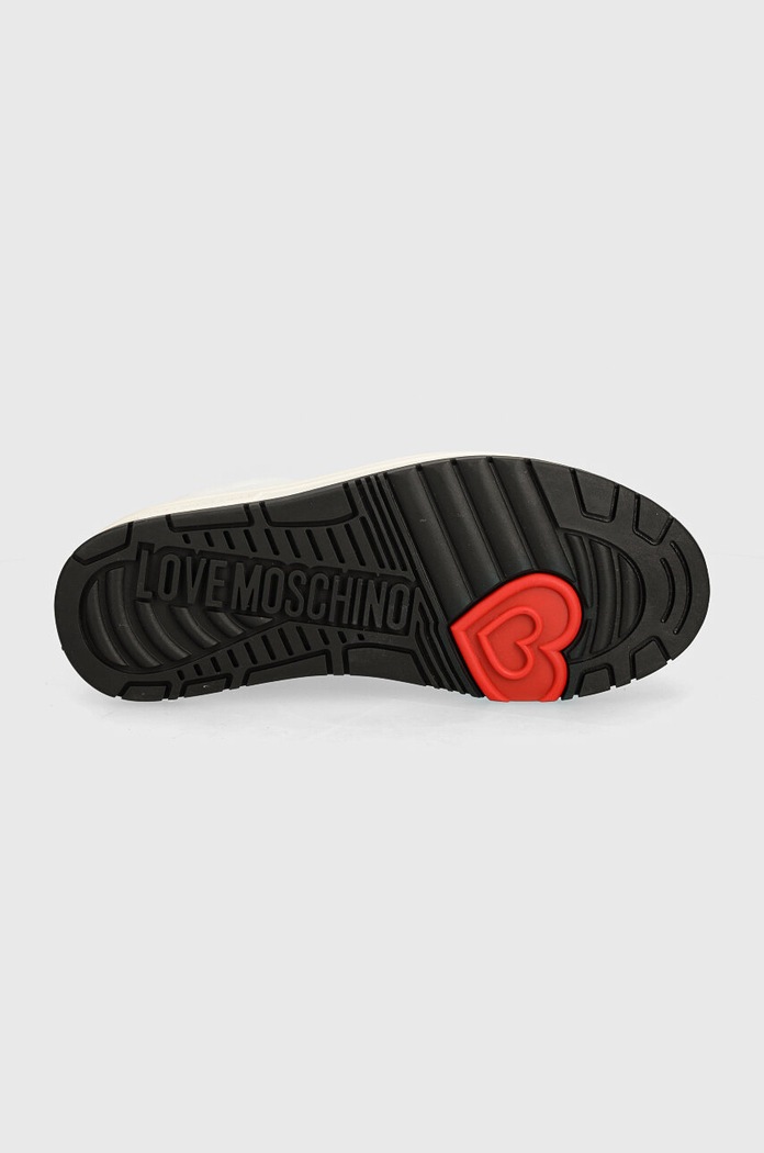 Love Moschino sneakers din piele JA15096G1LIA110A alb
