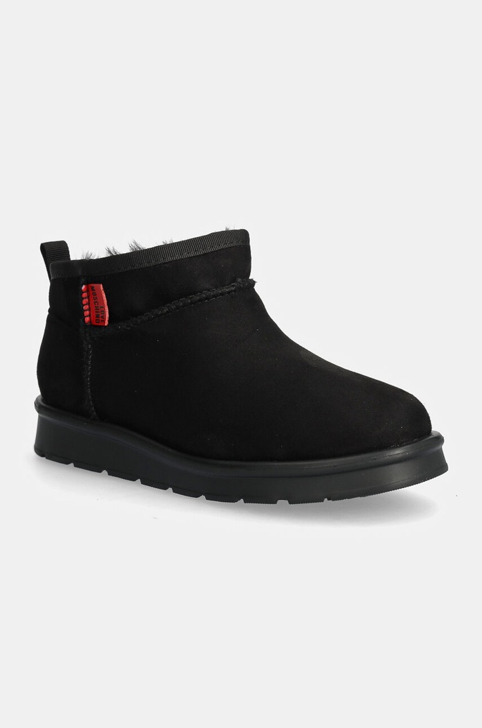 Love Moschino śniegowce imitacja zamszu czarny JA24043H1LJAW000