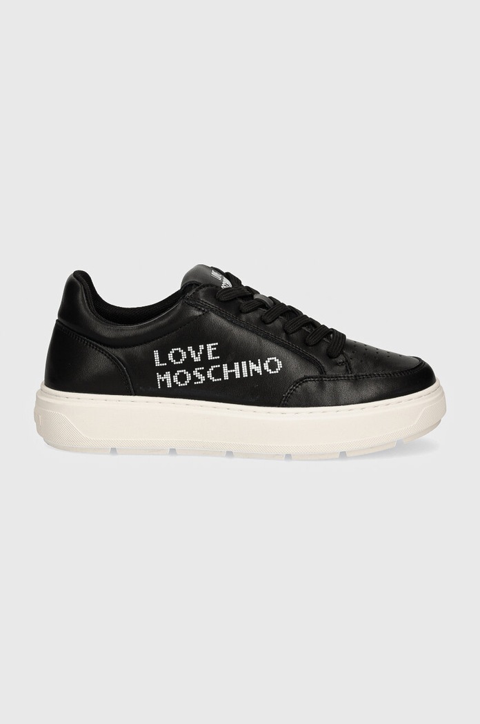 Love Moschino sneakers din piele JA15124G1LIA0000 negru AW24