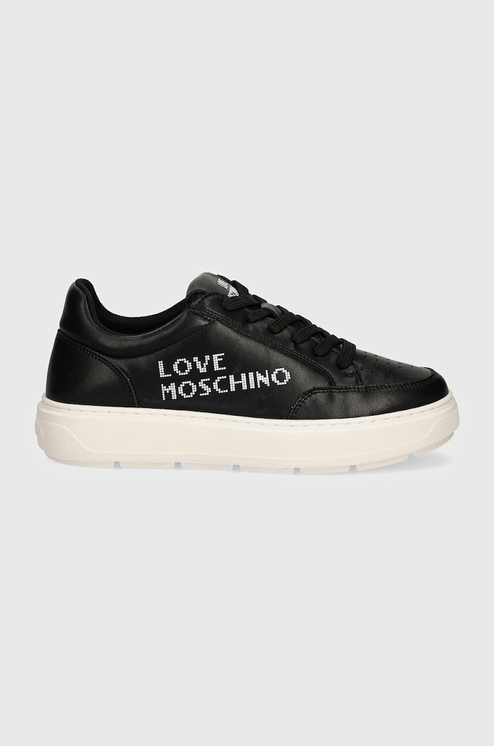 Love Moschino sneakers din piele JA15124G1LIA0000 negru AW24