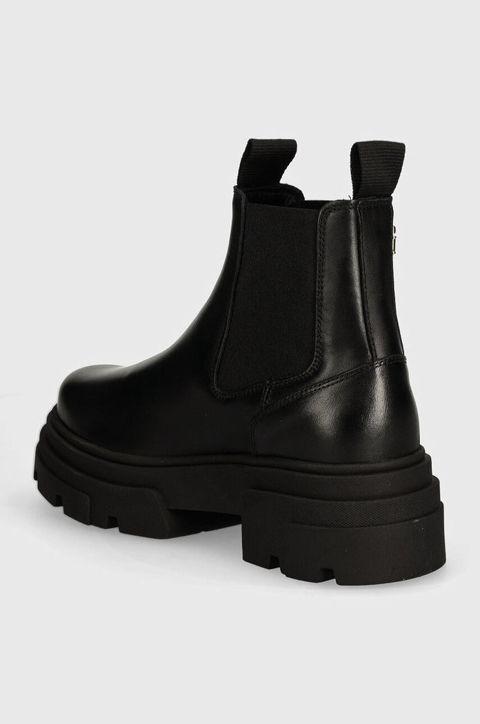 Παπούτσια Μπότες τσέλσι Tommy Hilfiger COMBAT LEATHER LOW CHELSEA FW0FW08089 μαύρο