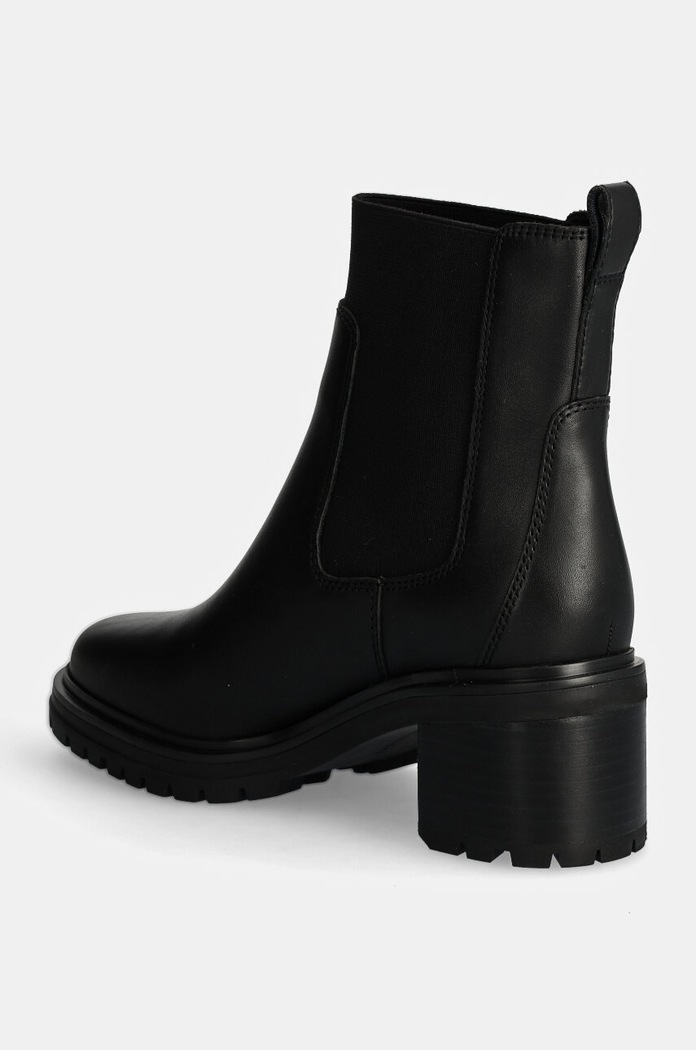 Obuv Kožené topánky chelsea Tommy Hilfiger FLAG MID HEEL LEATHER CHELSEA FW0FW08163 čierna