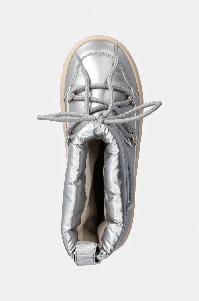 Μπότες χιονιού Tommy Hilfiger LACE-UP METALLIC SNOWBOOT ασημί FW0FW08442