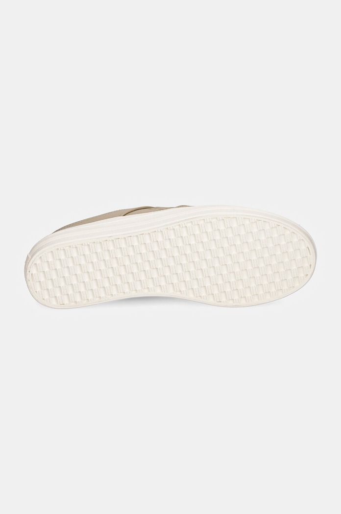 Kožené sneakers boty Tommy Hilfiger ESSENTIAL VULC SNEAKER MONOGRAM FW0FW07945 béžová