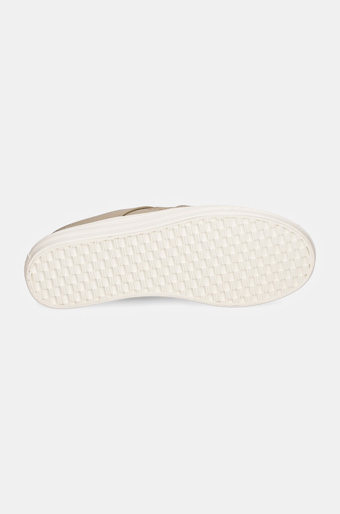 Kožené sneakers boty Tommy Hilfiger ESSENTIAL VULC SNEAKER MONOGRAM FW0FW07945 béžová
