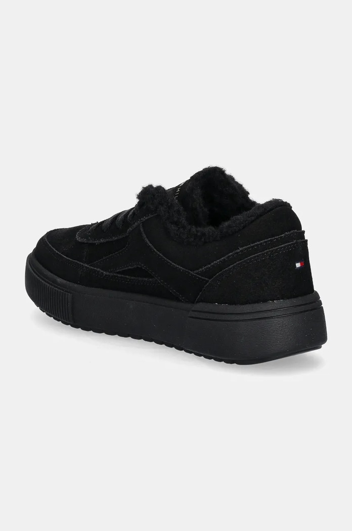 Παπούτσια Σουέτ sneakers Tommy Hilfiger SUEDE VULC WINTER SNEAKER LO FW0FW08107 μαύρο