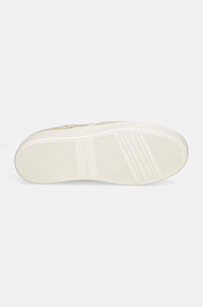 Sneakers Tommy Hilfiger PLATFORM MONOGRAM SNEAKER FW0FW08121 μπεζ