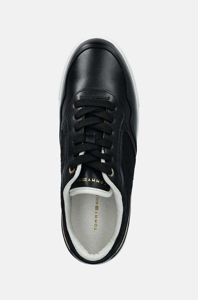 Sneakers Tommy Hilfiger PLATFORM MONOGRAM SNEAKER μαύρο FW0FW08121