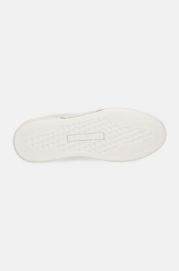 Kožené sneakers boty Tommy Hilfiger CHIC COURT SNEAKER FW0FW08123 bílá