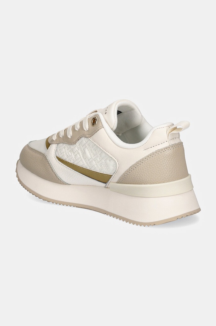 Παπούτσια Sneakers Tommy Hilfiger MONOGRAM RUNNER FW0FW08248 μπεζ