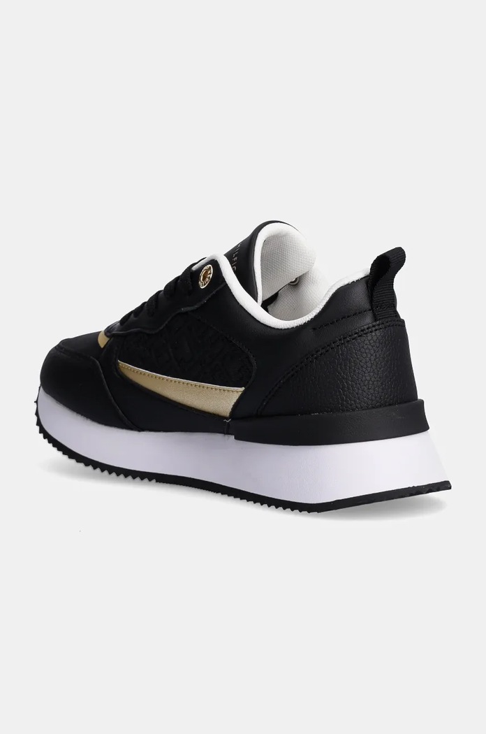 Boty Sneakers boty Tommy Hilfiger MONOGRAM RUNNER FW0FW08248 černá