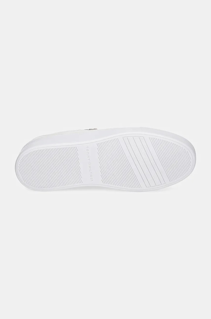 Kožne tenisice Tommy Hilfiger ESSENTIAL PLATFORM SNEAKER FUR FW0FW08349 bijela