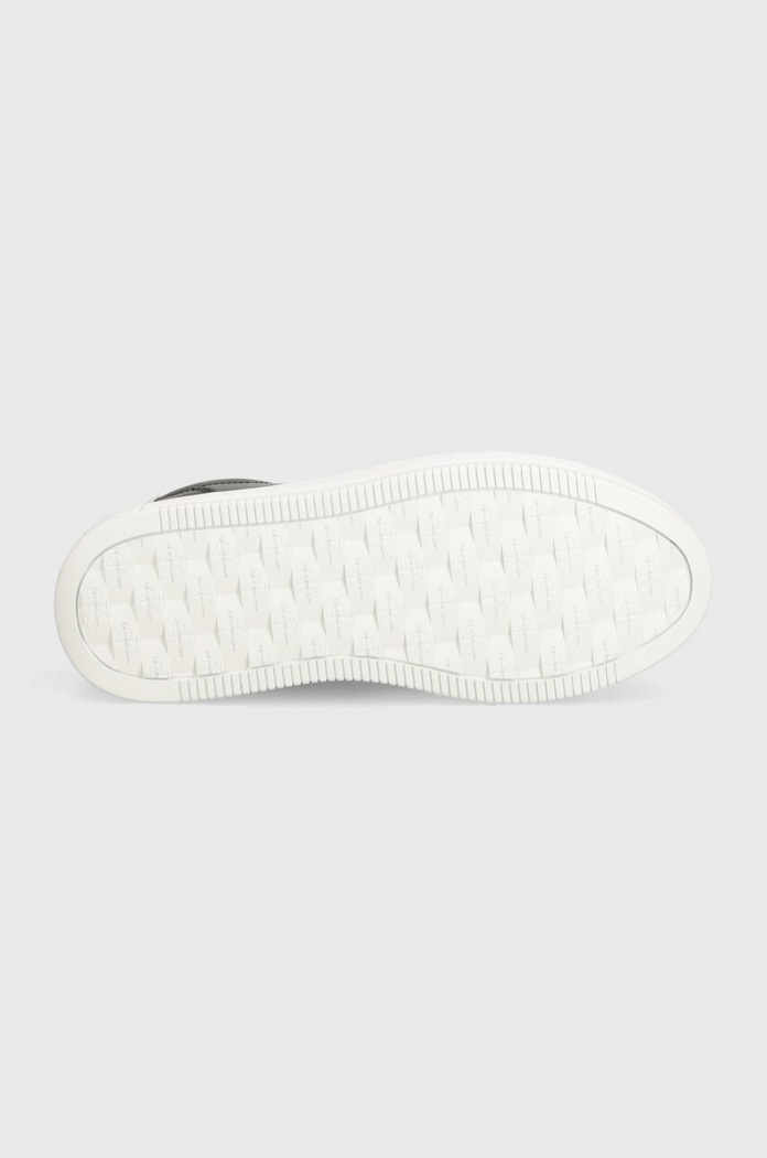 Tenisky Calvin Klein Jeans BOLD PLATF LOW LACE LTH ML MTL YW0YW01516 čierna