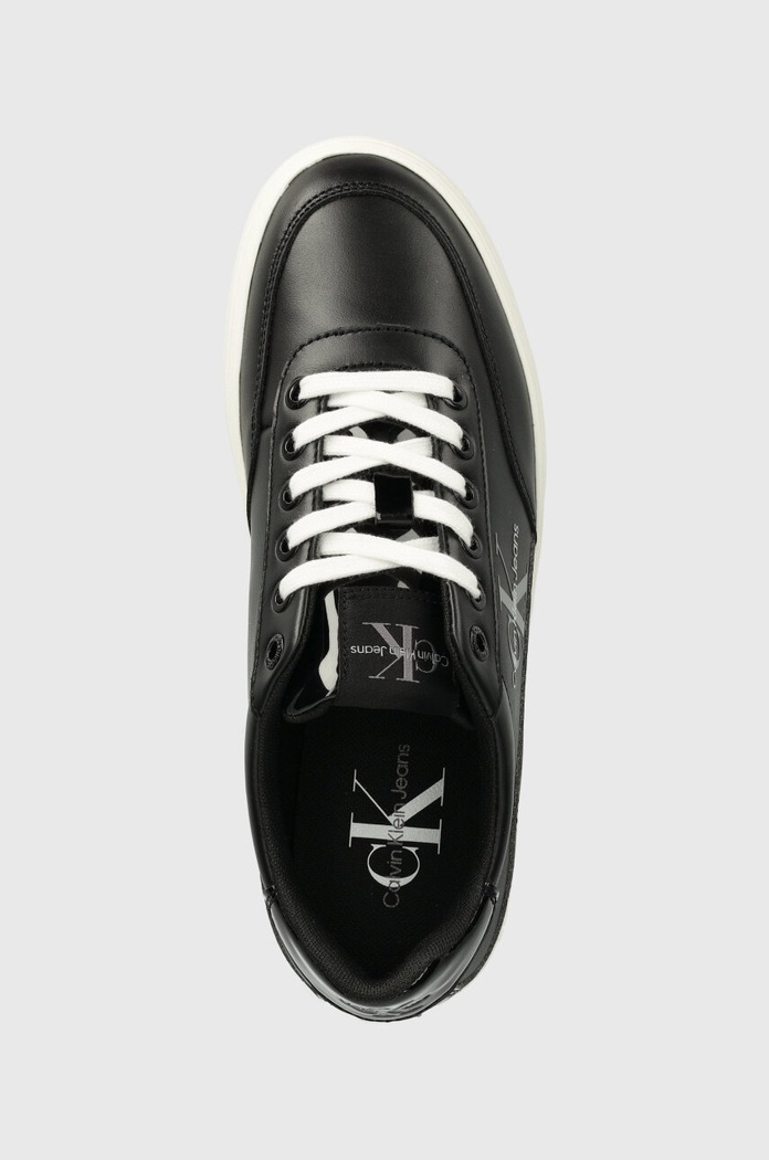 Sneakers boty Calvin Klein Jeans CLASSIC CUPSOLE LOW LACE LTH ML černá YW0YW01527