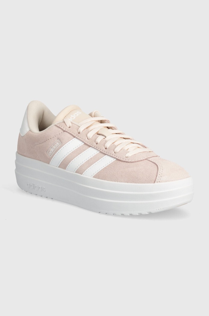 Sneakers boty adidas Vl Court Bold imitace kůže růžová IH9996