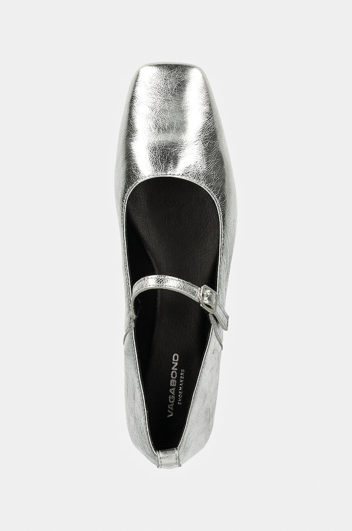 Δερμάτινες μπαλαρίνες Vagabond Shoemakers DELIA ασημί 5307.483.79