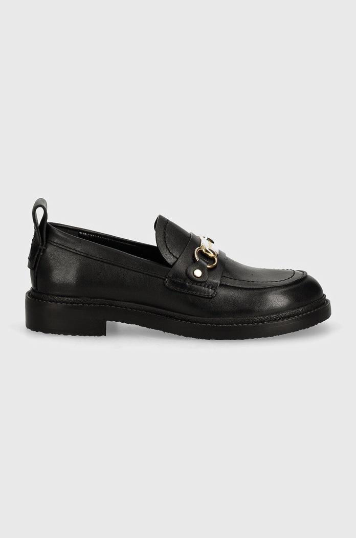Кожени мокасини See by Chloé Signature 1 SB43032A.999 черен AW24