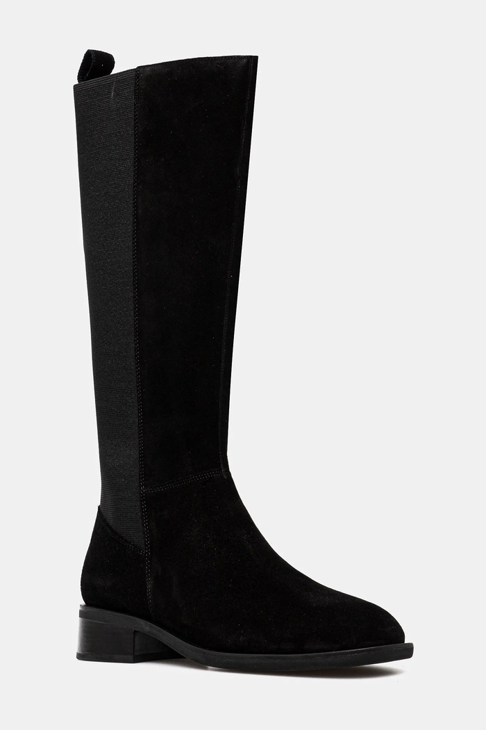 Vagabond Shoemakers kozaki zamszowe SHEILA płaski czarny 5835.140.20