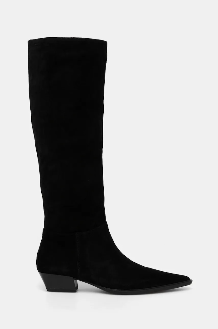 Semišové čižmy Vagabond Shoemakers CASSIE 5850.340.20 čierna NC24