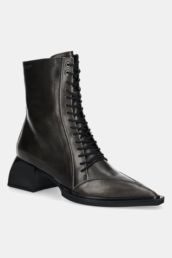 Kožené kotníkové boty Vagabond Shoemakers VIVIAN nezateplené šedá 5853.118.15