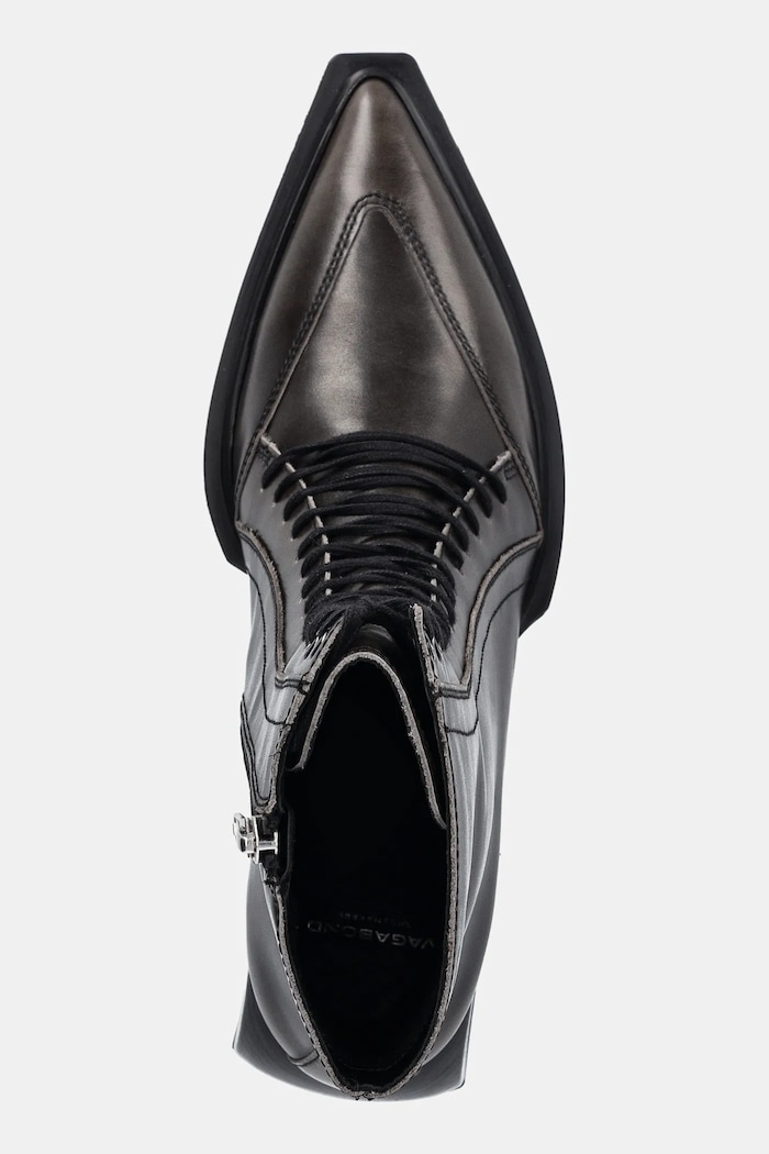 Kožené kotníkové boty Vagabond Shoemakers VIVIAN šedá 5853.118.15