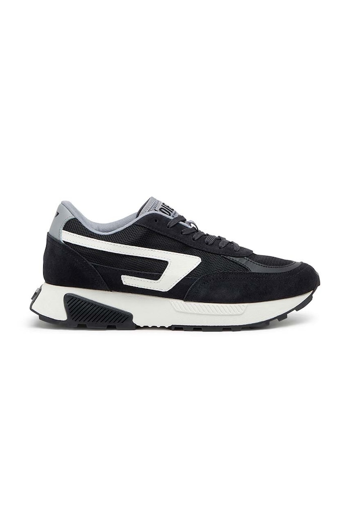 Sneakers Diesel S-Tyche D W δέρμα σαμουά μαύρο Y03346.PR173.HA140