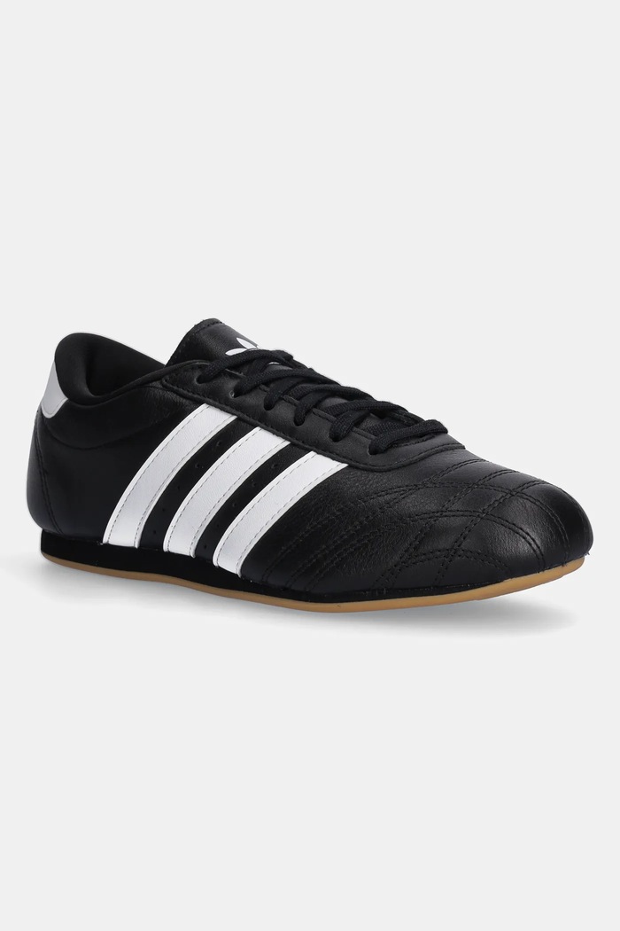 Kožené tenisky adidas Originals TAEKWONDO LA plochá černá JS1193