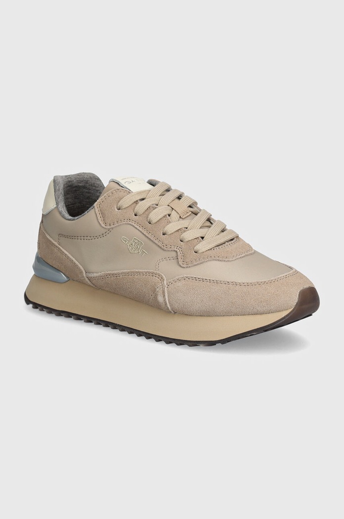 Sneakers Gant Bevinda δέρμα σαμουά μπεζ 29533695.G24