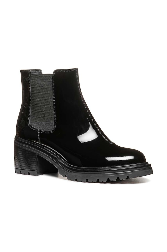 Geox bőr csizma D DAMIANA D46QCF.066NH.C9999 fekete AW24