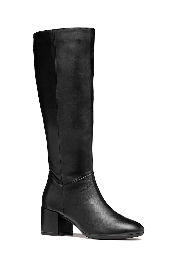 Geox bőr csizma D ELEANA D46TWA.000TU.C9999 fekete AW24