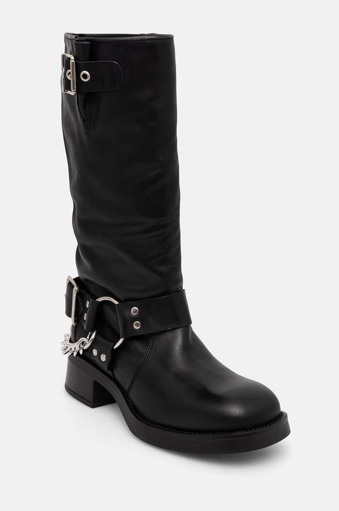 Δερμάτινες μπότες Steve Madden Beau-C SM11003094.017 μαύρο AW24