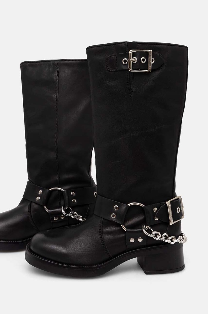 Δερμάτινες μπότες Steve Madden Beau-C μαύρο SM11003094.017