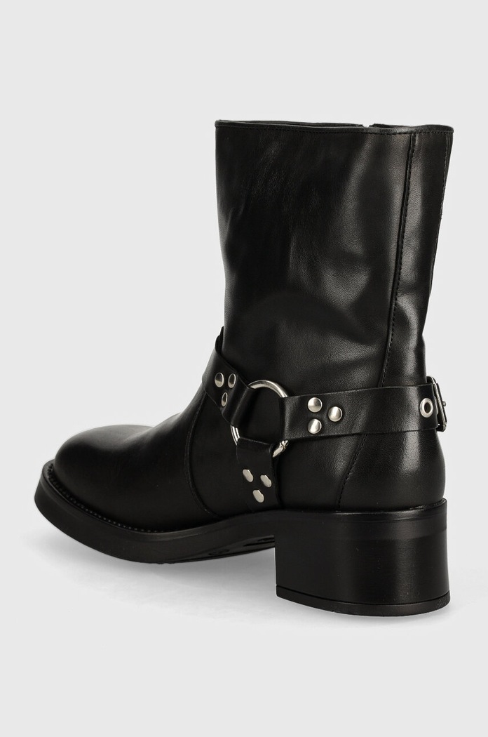 Obuv Kožené členkové topánky Steve Madden Becase SM11003095.017 čierna