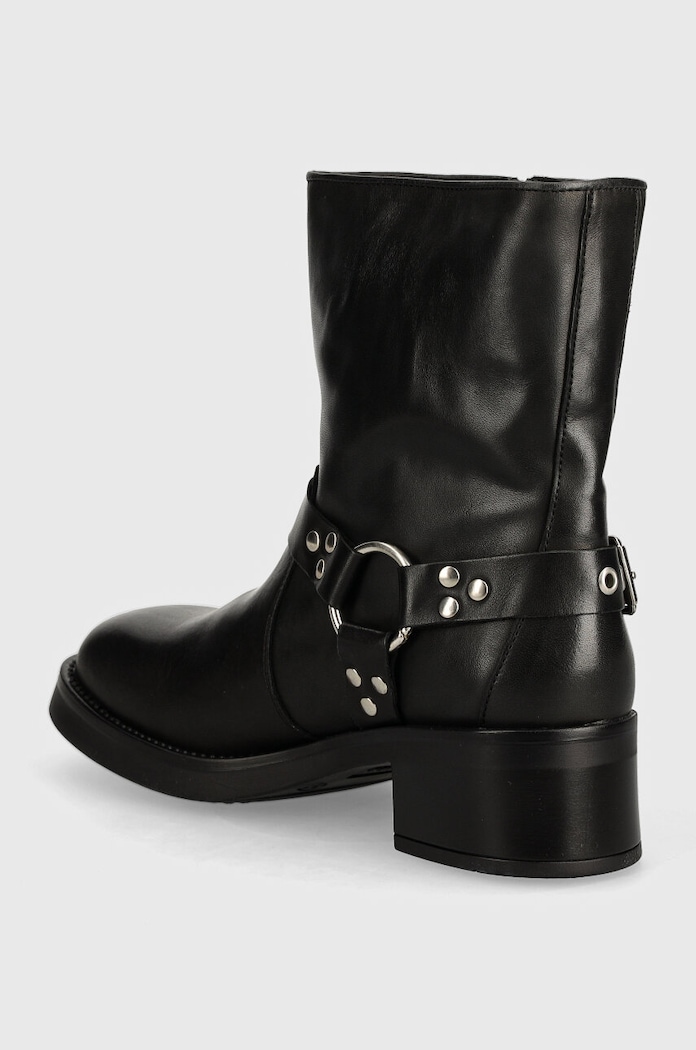Obuv Kožené členkové topánky Steve Madden Becase SM11003095.017 čierna