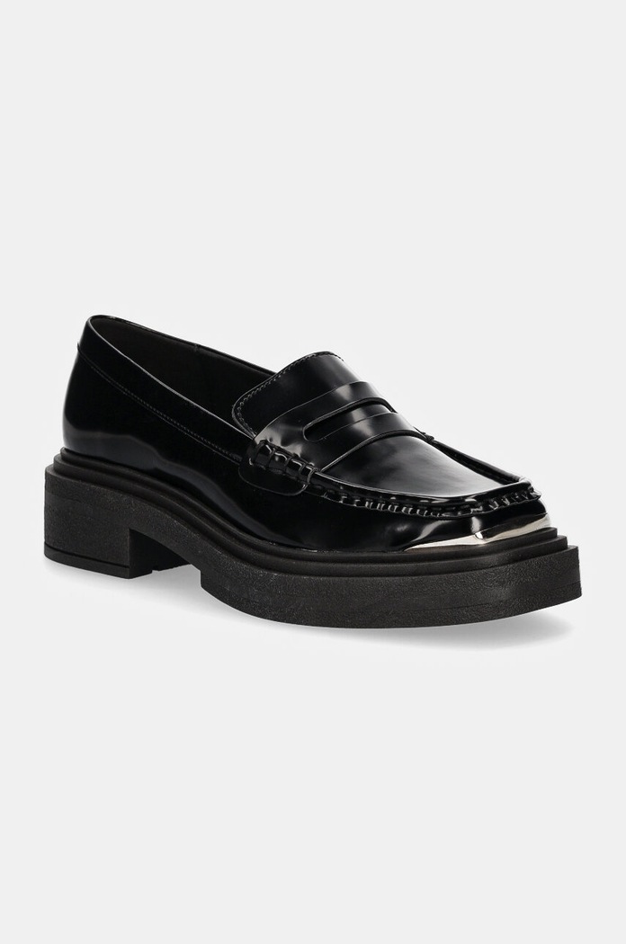 Μοκασίνια Steve Madden Charming απομίμηση δέρματος λουστρίνι μαύρο SM11003223.013