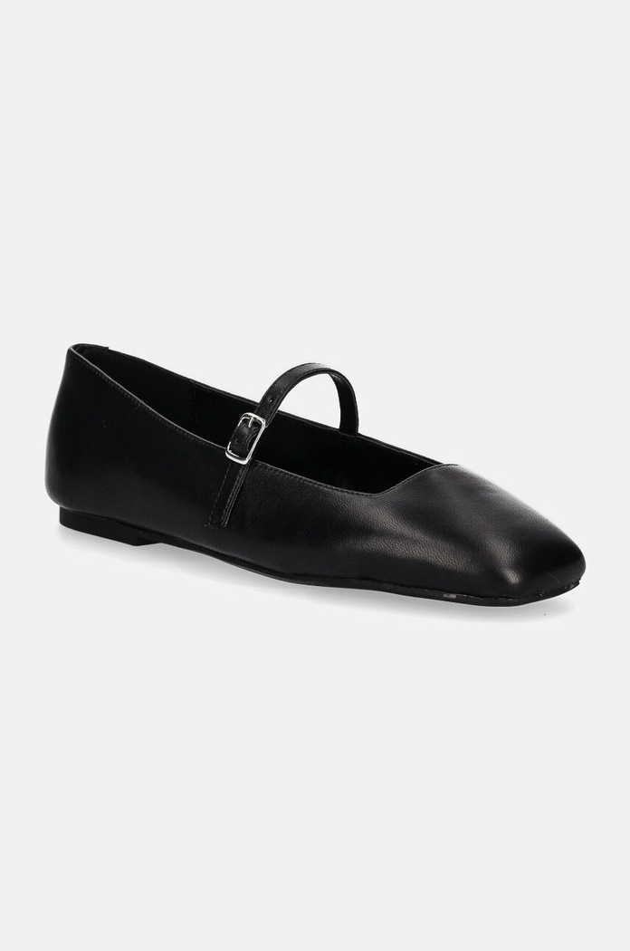 Steve Madden baleriny skórzane Ezri czarny SM11003246.017