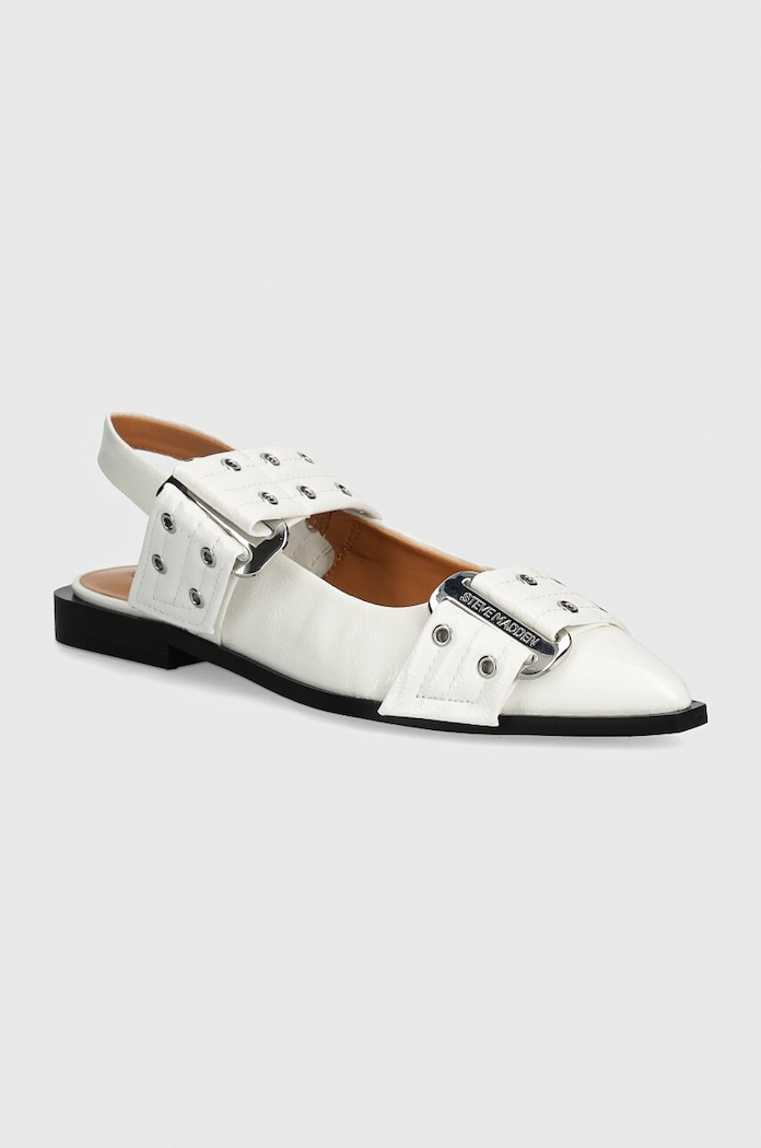 Baleríny Steve Madden Grand Ave otvorená päta biela SM11003257.108